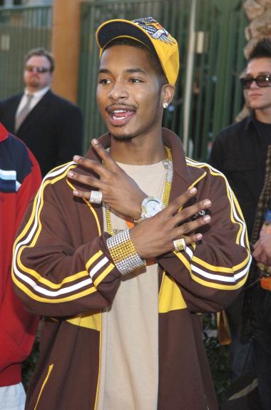 El rapero Chingy a su llegada.