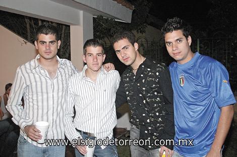 Marcos Román, Cándido García, Tavo de la Garza y Lalo Campa