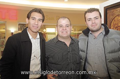 Francisco Cázares, Cesar Villalobos y Alejandro Gidi