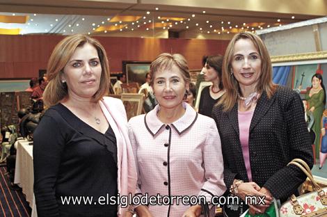 Carmen R. de Hermosillo, Alicia R. de Jaime y Rosario T. de Garza