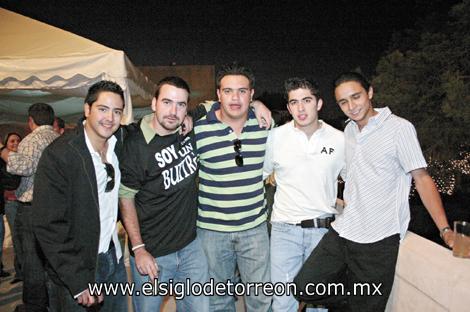 Meli Jaime, Bogollo Zertuche, Salvador Sánchez, Cheko y Jorge Abularach