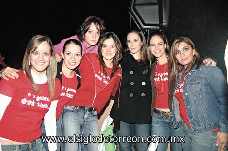 Susy de Milán, Brenda de Rodríguez, Gaby de Villalpando, Lorena Salmón, Lucia Sada, Marcela Amarante y Ana Claudia de Rocha