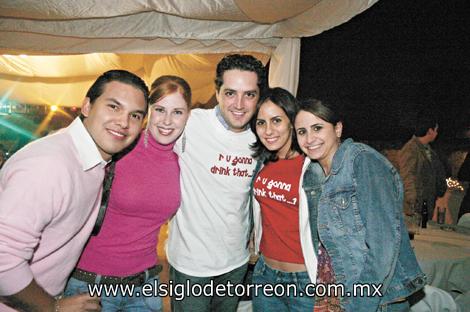 Rene Chávez, Marlene Gidi, Mauricio Mansur, Soraya Zreik y Karen Giacomán