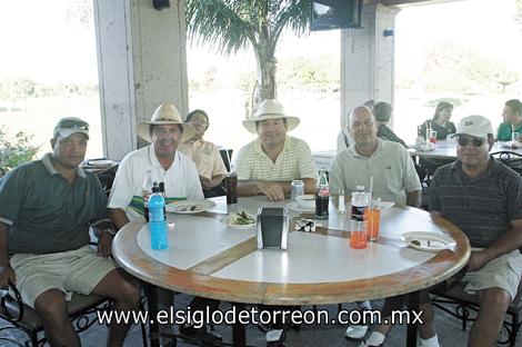 Sergio Mejía, Oscar Rocha, Germán Madero, Fernando Felix y Javier Ramos