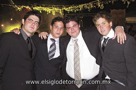 Carlos Cepeda, Emilio Darwich, Hernán Cepeda y Manolo Martín