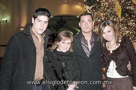 Manolo González, Angela Navarro, Maurice Colliere y Mariana Algara