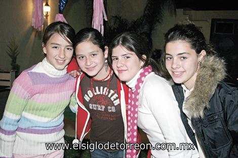 Daniela Berlanga, Alicia Fernández, Geraldina Rodríguez y Frida Murra