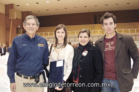 Jaime Ramos, Olivia Ramos Campa, Josefina Campa de Ramos y Andrés Ramos Campa