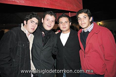 Sebas, Skandar, Tato y Tomás