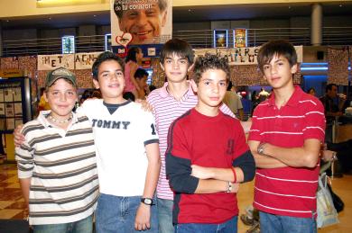 ci_13032006 Santiago Ortiz, Alfonso Villa, Víctor Piña, Omar Aguirre y Carlos González.