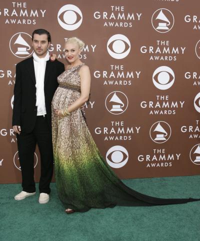 Gwen Stefani llegó acompañada de su esposo Gavin