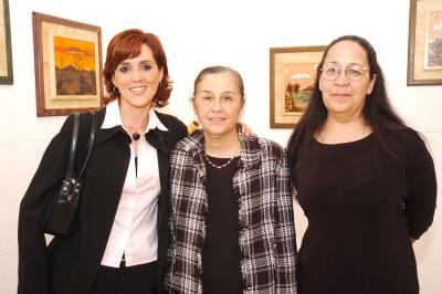 va_26022006 
Soledad y Rosa Elena Gordillo con Alicia Corral