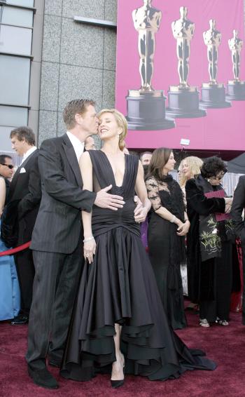 Frlicity Huffman y su esposo William H. Macy.