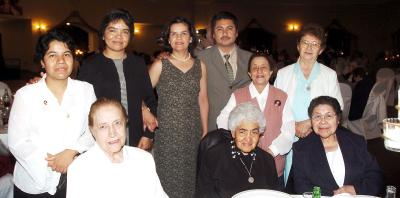 gr_02042006 
Cecilia Zavala, Alejandrina Bretón, María de Lourdes Nava, María de Jesús Bringas, Concilia Villasana, Raquel Valencia, Luz Gómez y los señores Servando y Alejandra Badillo.