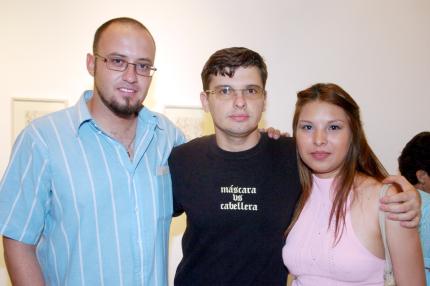 07062006 
Luis Rangel, Alexey Kargopolov y María Angulo.