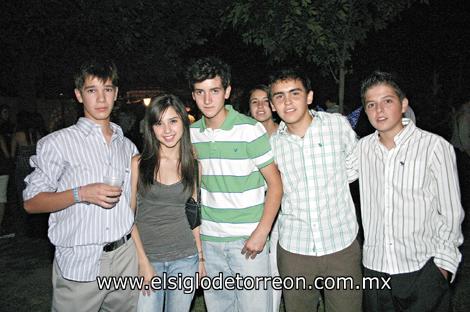 Jorge García, Ana Lucía Soto, Mario Luna, Héctor González y Santiago Garza.