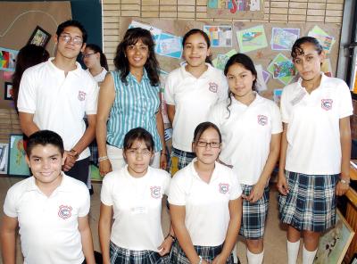 11062006 
Mariana, Berenice, Rosario,, Rubí, José Antonio, Victoria, Filiberto y su maestra Livier.