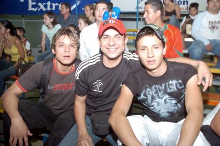 15072006 
 Édgar Villagrana, Javo Banda y Édgar Madrid
