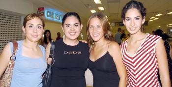 22072006 
Valeria Escamilla, Martha Ganem, Adriana Cepeda y Daniela Dubois.