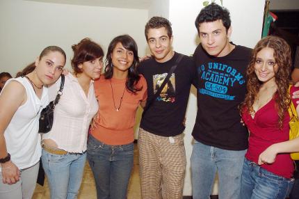 29072006 
 Daniela Rodríguez, Byanca Padilla, Edith Valdez, Marco Daccarett, Ramiro Baranda y Valerie Daccarett