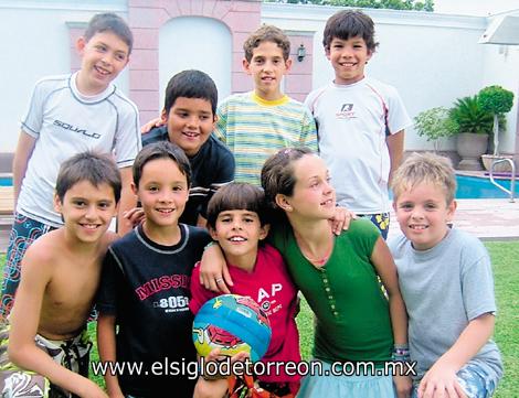Alonso, Luis, Chino, Mauri, Emiliano, Diego, Daniel, Tite y Pelon.
