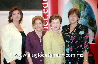 01102006 Ale de Rodríguez, Marilú de Sánchez, Maru de León y Tere de Ruiz.