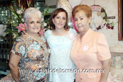061022006 
Carmen E . de Montes y Esperanza de Meléndez le ofrecieron una fiesta de canastilla a María del Carmen Montes de Meléndez.