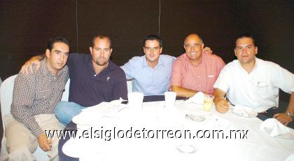 05102006
Hugo Arredondo, Benjamín Navarro, Alberto Torres Cofiño, Antonio Jaime Murra y Benjamín Lavín.