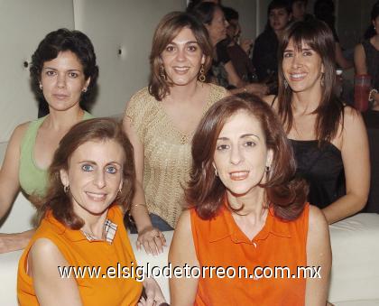07102006 
 Katia Zarzar, Linda Zarzar, Ana Isabel de Gallegos, Sory de Garza y Rocío Sánchez