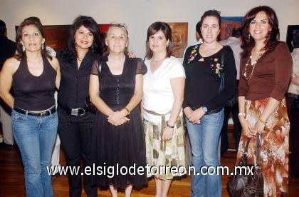 08102006 
Claudia Lee, Laura Velázquez, Rosa Gordillo, Anabel Garza, Melva Ballesteros y Adriana Blázquez.