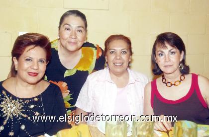 08102006 
Laura de Arroyo, Oly de Hernández, Marisa de Ibarra y Yeye Romo