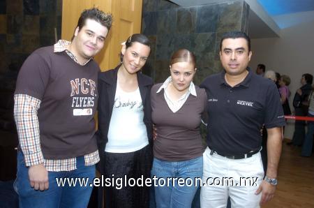 18112006 
Jean Paul Pruna, Isis Nieto, Adriana González y Gustavo Juárez