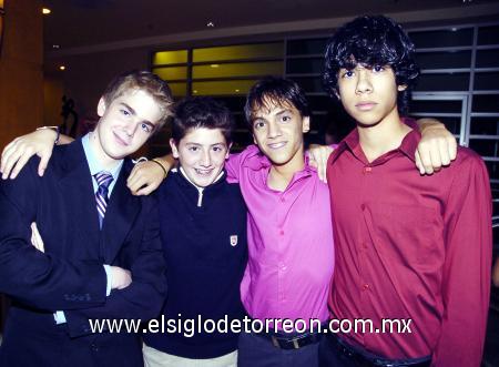 03122006 
Alejandro Obeso, Sergio Gilio, Carlos Jáuregui y Jaime Cruz.