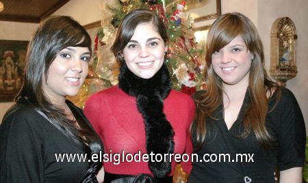 14012007 
Karla Garza, Soraya Mijares e Isabel Madero.