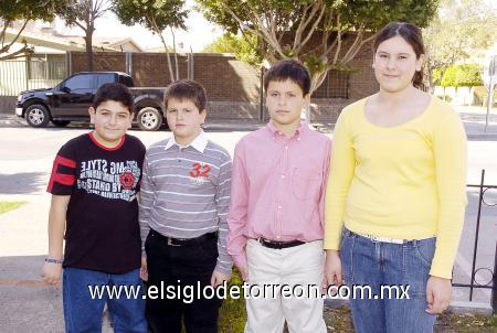 19012007 
Jorge Antonio Fajardo Tafich, Alejandro, Alfredo y Victoria Murra.