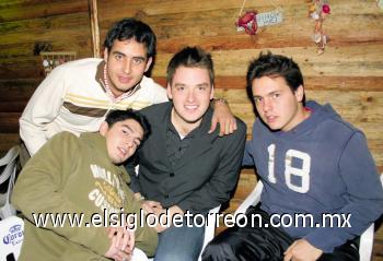 Andrés Berlanga, Beto Martínez, Bruno Carlos y Juanjo Fernández.