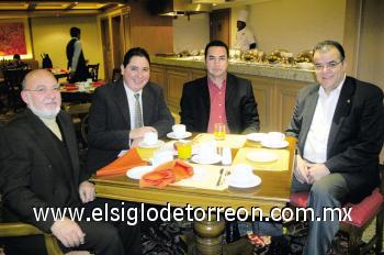 David Backmann, Víctor Hugo García, Santiago Jardón y Fernando Cuevas.