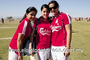Marcela Dabdoub, Sofía Dueñes y Samanta Alanis.