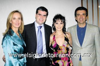 Rebeca Allegre de lagos, Jesús Sobrino, Cristy Algara y Pablo Lagos.