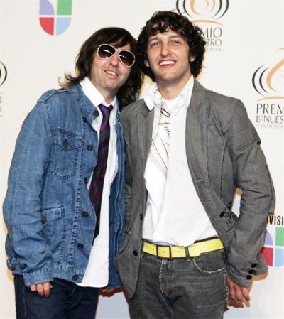 Algunos miembros de la banda Babasonicos posaron.