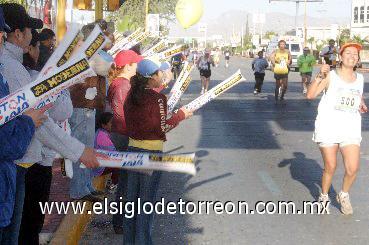 Hubo quien hasta caminando llegó a la meta, a fin de cuentas 'lo importante era llegar'.