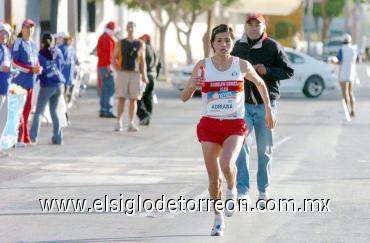 Adriana Fernández fue unoa de las rivales más fuertes que tuvo la ganadora María Elena Valencia.