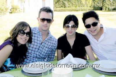 Romy Humphrey, Diego Ibarguengoytia, Laura Garza y Alejandro Huerta.