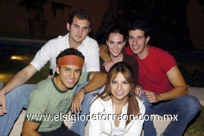 23032007 Luis Rosas, Karina Trejo, Carmen Gómez, Daniel Santibáñez y Eveb Treviño.
