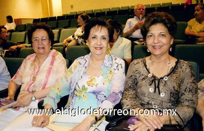 Rosario Llamas de Silva, Soledad Llamas de Anaya y Socorro Cantú de Alatorre