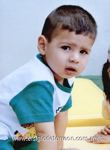 06052007
René Martínez Muñoz en reciente fiesta infantil, es hijo de René Martínez Camacho y Angélica Muñoz de Martínez.