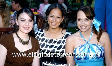 22062007
Georgina de Alatorre, Sonia de Quintero y Érika de Cantú.