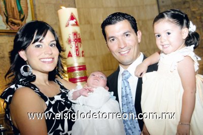 Familia Alatorre Nuño: Karla, Andrés, Miguel y Romina.