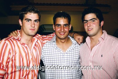 Eduardo Sesma, Juanjo Fernández y Fernando Guadiana.