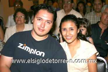 22072007
César del Rivero y Betsabé Aguilar.